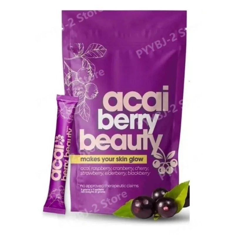 Beauty Berry Drink Powder | Acai Raspberry Cranberry Elderberry Blend