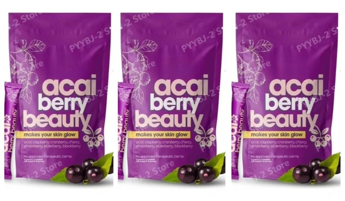 Beauty Berry Drink Powder | Acai Raspberry Cranberry Elderberry Blend